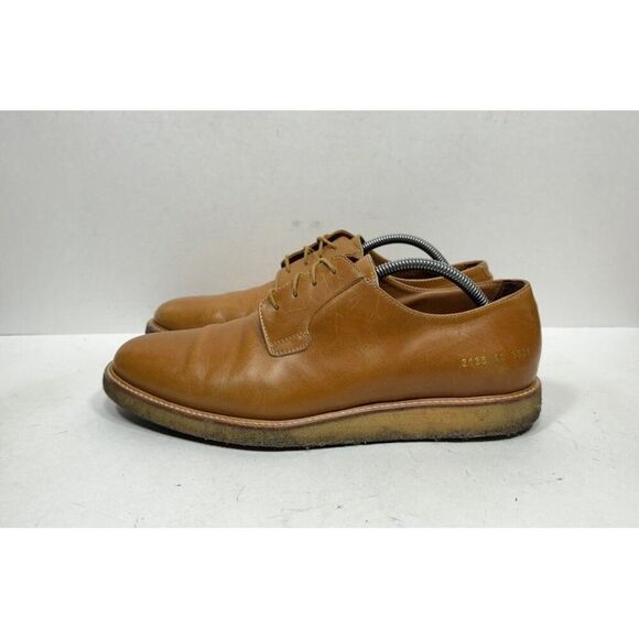 Common Projects x Barneys Wedge Sole Leather Derby Bluchers Cognac Tan Men’s 10 main image 8